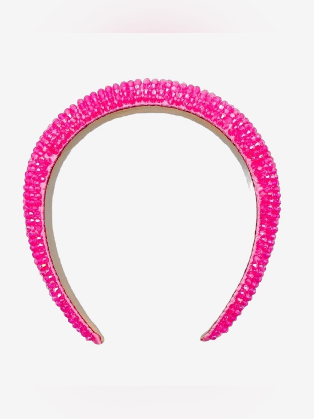 Pink beaded headband